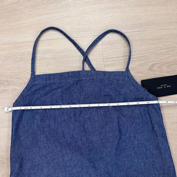 Rag & Bone Denim Tie Back Cotton Dress, NWT - Picture 5 of 6